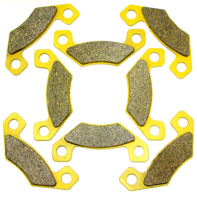 Master Chen Front Rear Brake Pads Brakes for John Deere TX Gator Utility Turf 4PX Gator 9345 2004-2005 - HPX Gator 9446 2004-2008 - 4x2 4x4 Petrol Trail 2010-2011 - SN040000 2010 FA398FR MC0420 - Image 2